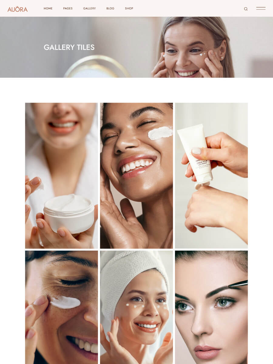 Gallery Tiles Page