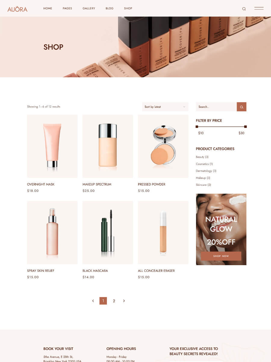 Shop Page